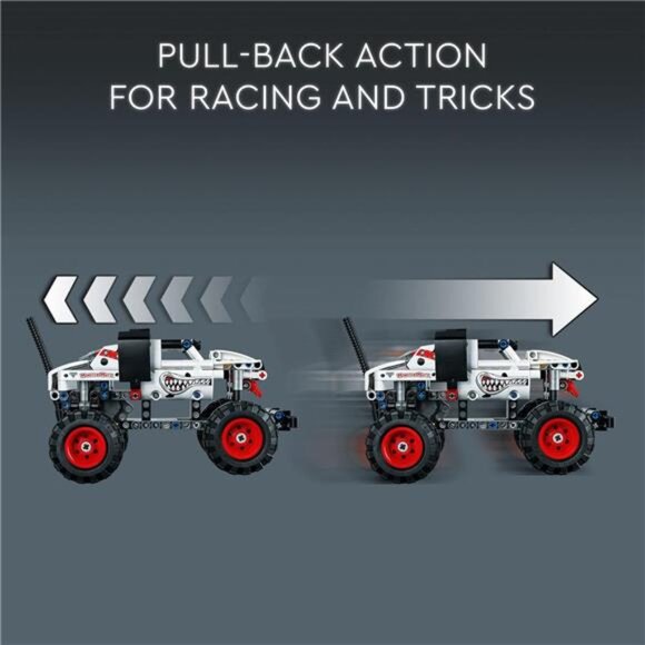 Technic Monster Jam Monster Mutt Dalmatian, 2in1 Pull Back Racing Toys - Picture 4 of 7